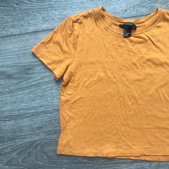 Forever 21 Mustard Crop Top - Picture 3 of 5